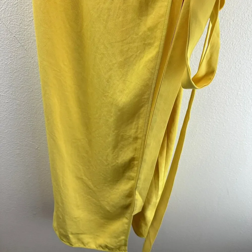 Everlane Yellow Tank Wrap Dress Size 4 Sunshine Yellow